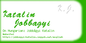 katalin jobbagyi business card